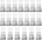 100 Pcs Silver Mini Tassels 13cm/5 Inch by CREATRILL