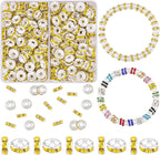 TINKRSTUFF 200 pcs 8mm Spacer Beads by TINKRSTUFF