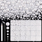 13000Pcs Flatback Pearls for Crafting, Bedazzling Bead for DIY Crafts Clothing by TINKRSTUFF