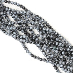 60PCS 6mm Natural Black Snowflake Obsidian Gemstone Round Loose Beads Stone - Image 4