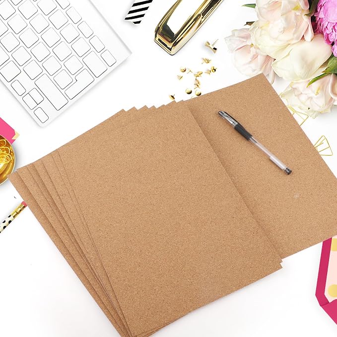 8 PCS Self Adhesive Cork Sheets, 11.8 x 8.3 Inch 1mm Thick Cork Backing Sheets - Image 6