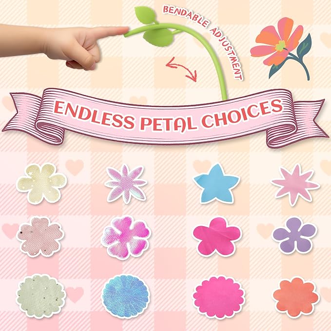 Kufanda DIY Fabric Flower Bouquets Toys Accessories Can Make 36 Flowers - Image 3