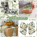 Hosuly 40 Pcs Sage Green Floral Fabric Spring Flower Jelly Fabric Quilting - Image 6