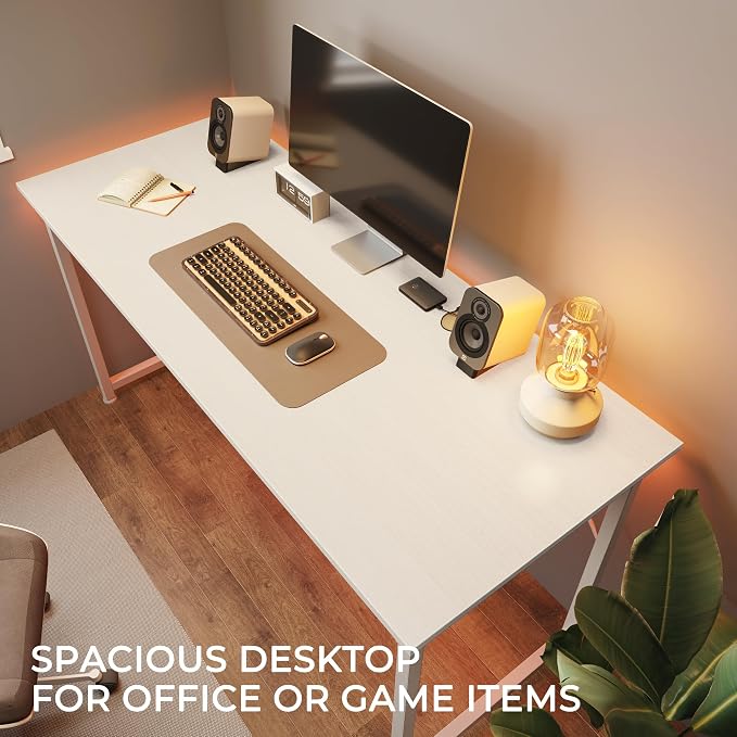 Huuger Computer Desk, 48 Inch Office Desk, Gaming Desk - Image 7