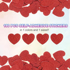 MECCANIXITY 180Pcs Glitter Foam Stickers 1 Inch Self-Adhesive Sparkly - Image 3