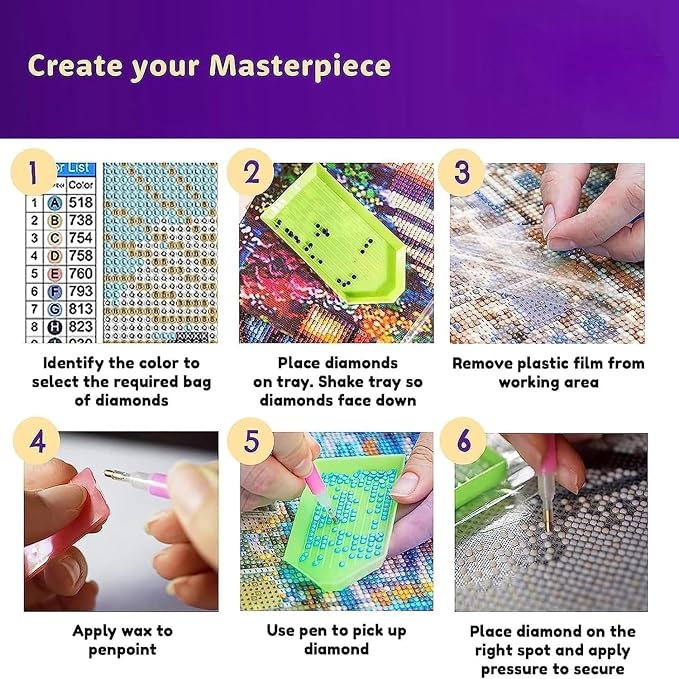 Leatrice 6 Pack Landscape Diamond Painting Kits - Image 3