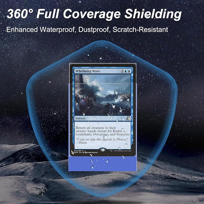 400 Pack Card Sleeves, 200 Matte Blue Trading Card Sleeve and 200 Perfect Fit - Image 5