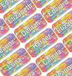 Personalized Name Labels for Kids – 60 Waterproof Peel-and-Stick Labels for by GILBIN