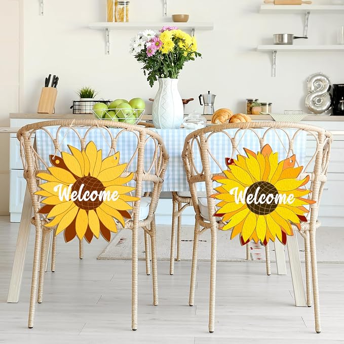 Large Size 12" Wooden Spring Ornaments to Paint, Flower Wooden DIY Blank - Image 3