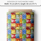 Fruit Patchwork Cotton Fabric Panel – 6 Fruit Designs + Bonus Patchwork Sheet - Image 7