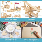 24 Pack Basswood Sheets for Crafts 12 x 20 x 1/8 Inch- 3mm Thick Plywood Sheets - Image 7