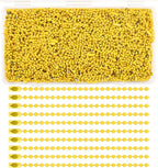 300Pcs Stainless Steel Ball Chain Set, 2.4mm Bead Chains 10 Colors 3.9 Inch by ELANE