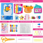 Funtopia Felt Sewing Crafts for Kids Ages 4-12, 10 Easy DIY Projects Kids - Image 3