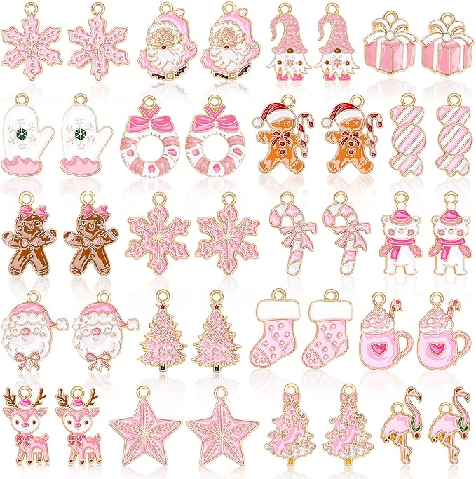 MARFOREVER 40 Pcs/20 Pairs Christmas Charms by MARFOREVER