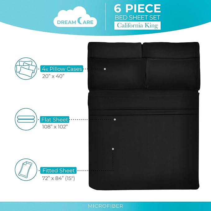 DREAMCARE California King Sheet Sets - Image 4