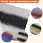guangyintong Rainbow Glitter Heat Transfer Vinyl - Image 2