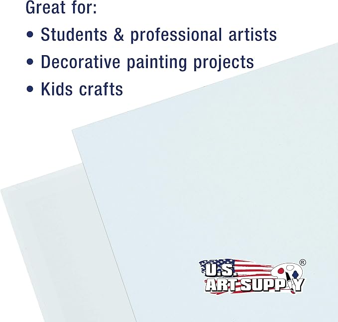 U.S. Art Supply 12 X 12 Inch Art Canvas Board Panels 12 Pack - Image 6