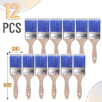 Bates- Paint Brushes, 12 Pack, Treated Wood Handle, Paint Brushes - Image 2