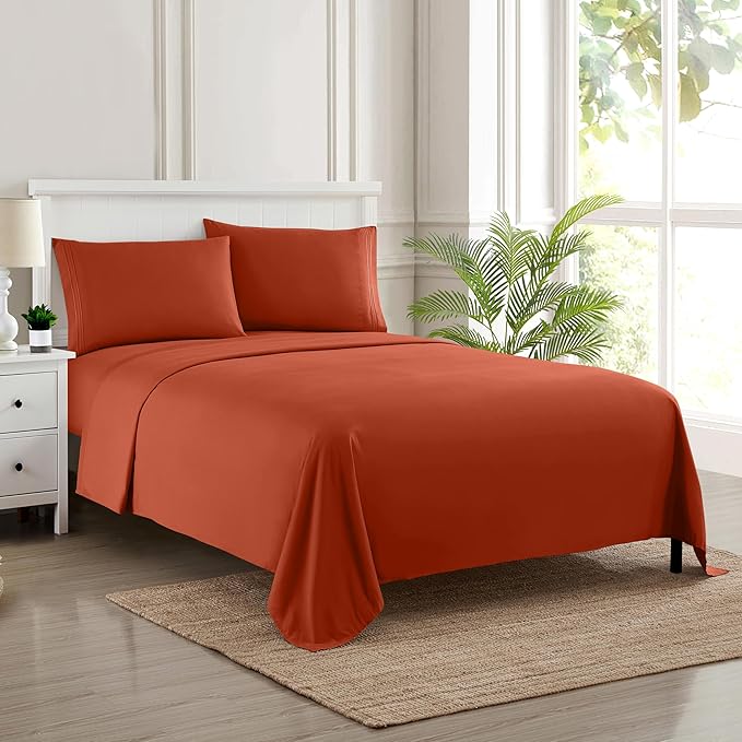 Twin Sheets - Breathable Luxury Sheets - 1800 Supreme Collection Extra Soft by SweetHomeCollection