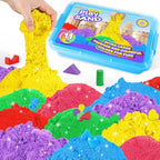AtMini Play Sand for Kids, 11lbs of 6 Colored Sands, Magic Sand Bulk, Play Sand by LearningThroughPlay