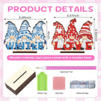 YooNotee 12 Sets Gnome Interchangeable Seasonal Diamond Art Tabletop - Image 3