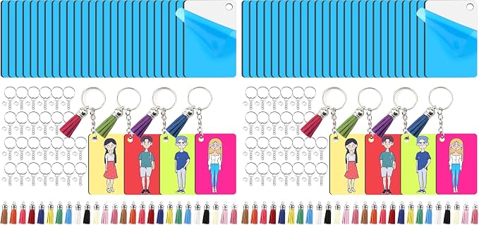 HTVRONT Sublimation Keychain Blanks by HTVRONT