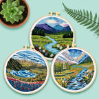 ERKOON 5 Sets Embroidery Kit for Beginners, Butterfly Cross Stitch Set for - Image 6