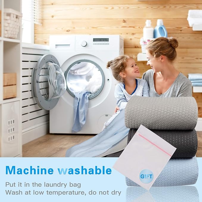 AmyHomie Cooling Blanket, 100% Rayon Derived from Bamboo, Cool Summer Blanket - Image 5
