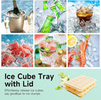 Tvmania Ice Cube Trays Set of 2, 15-Cube Silicone Molds - Image 6