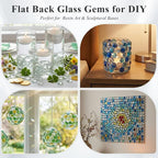 DomeStar 1 LB Glass Beads, Vase Fillers | Aquarium Decor, Fish Tank Rocks DIY - Image 6