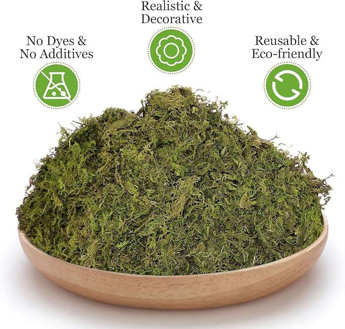 Riare 14OZ Natural Moss Artificial Fake Moss Alternative - Image 3