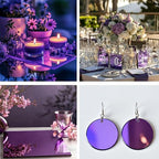 12x12 Inches Purple Mirror Acrylic Sheet – 2 Pcs Reflective Acrylic Panel - Image 3