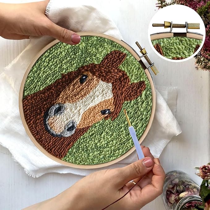RUIQLXHANG Punch Needle Kits for Beginners, Cute Cartoon Highland Cow - Image 6