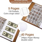 Zonon Currency Album Coin Collecting Book Holder - Image 3