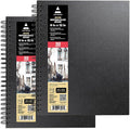 ARTEZA Watercolor Sketchbook 2-Pack, 64 Pages Each, 9x12 Inches – Spiral-Bound by ARTEZA