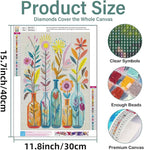 EIBEILI Diamond Art Kits for Adults, Flower 5D Diamond Painting Kits for - Image 5