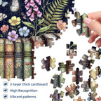 Botanical Book Garden Puzzles for Adults 1000 Pieces, Recycled Paper | - Image 2