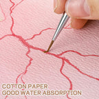 25 Sheets Watercolor Paper 7X 10, 300 GSM Deckled Edge Paper Rough/Textured - Image 4