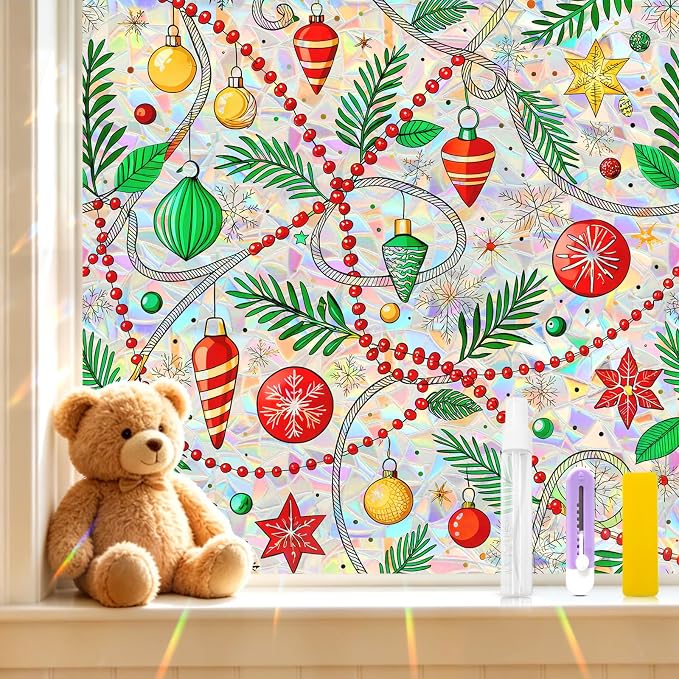 SOMWISE Rainbow Window Privacy Film, Heat Control, UV Blocking, Anti-Glare by somwise