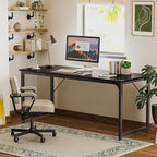 Huuger Computer Desk, 70 Inch Office Desk, Gaming Desk - Image 7