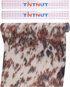 Tintnut Beige Cow Permanent Vinyl Roll 12in x 5ft Cowhide Adhesive Vinyl | by Tintnut