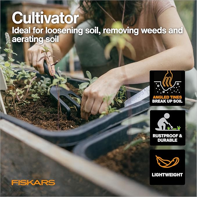 Fiskars 4-Piece House Plant Starter Tool Gift Set, Plant Care Accessories Set - Image 4