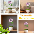 Glass Flowers, Stained Glass Rose - Image 5