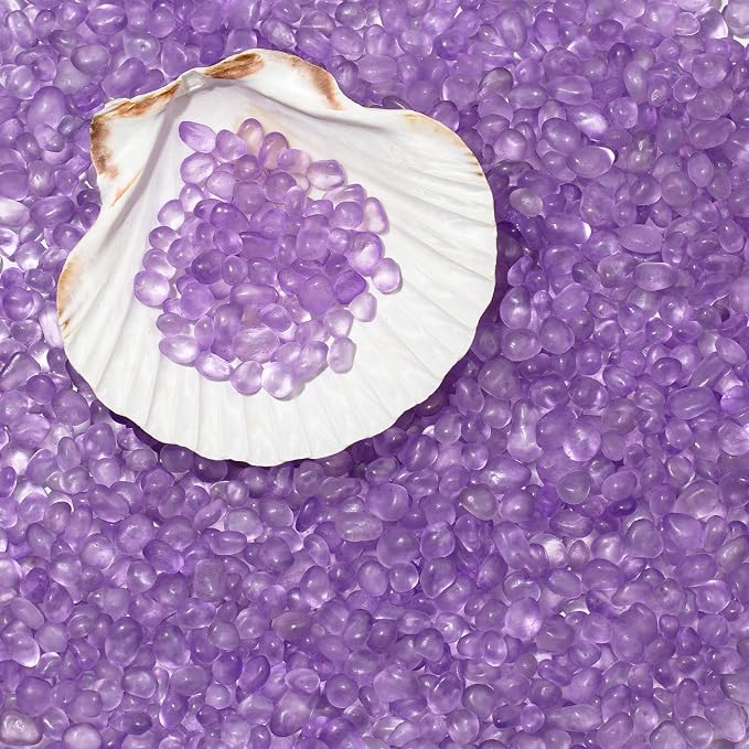 QEQEKAKA Sea Glass Stones for Crafts About 2.75LB Glass Pebbles Gemstones Bulk - Image 5