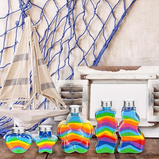 Havawish 20 Pcs Plastic Sand Art Bottles - Image 4