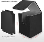 Mlikero 2 Pack Card Deck Box, Commander Deck Box Holds 200+ Single Sleeved Cards - Image 4