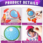160Pcs Rocket Cutouts Back to School Bulletin Board Decoration Set Outer Space - Image 3