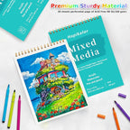 Sketch Book Mixed Media Pad, 30 Sheets 98lb/160gsm Acid-Free Drawing Paper - Image 3