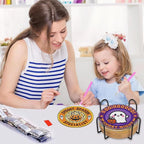 Gemozaic 8PCS Halloween Diamond Art Coasters Kit - Image 4