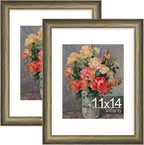 Vittanly 11x14 Picture Frames Set of 2, Ornate Vintage Photo Frame by Vittanly